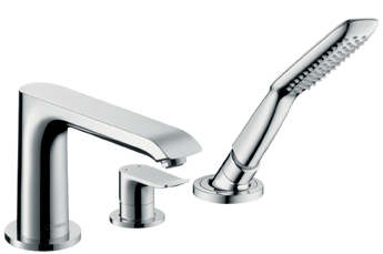 Hansgrohe Metris 3-lyukú peremre szerelhető egykaros kádcsaptelep 31190 000 (31190000)