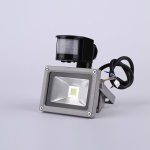 M-Tech 10W, 900lm, 230V, IP65, 6500K, hideg fehér reflektor mozgásérzékelős MTL709