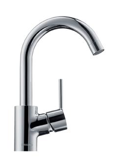 Hansgrohe Talis S magasított íves mosdó csaptelep 32073 000 (32073000)