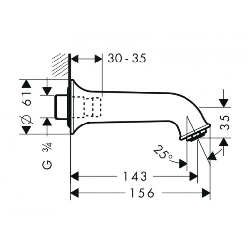Hansgrohe Talis Classic kádtöltő 14148 000 (14148000)