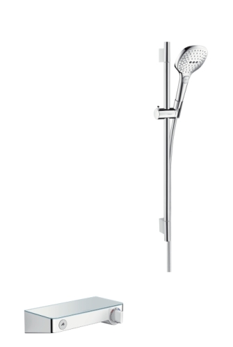 Hansgrohe ShowerTablet Select 300 fehér/króm Combi 0.65 m Raindance Select E 120 3jet kézizuhannyal 27026400 (27026400)