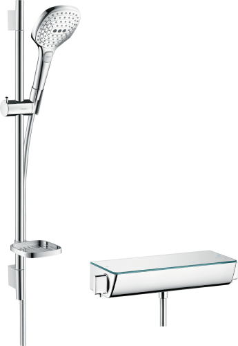 Hansgrohe Ecostat Select Combi fehér/króm 0.65 m Raindance Select E 120 3jet kézizuhannyal 27038 400 (27038400)