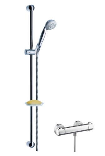 Hansgrohe Ecostat 1001 SL Combi 0,90 m, Croma 2jet kézizuhannyal 27063 000 (27063000)
