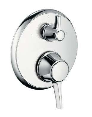 Hansgrohe Ecostat Classic termosztátos csaptelep színkészlet falsík alatti szereléshez, elzáró- és váltószeleppel 15753 000 (15753000)