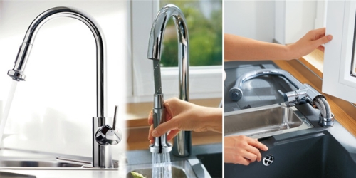 Hansgrohe Talis S2 Variarc Egykaros konyhai króm csaptelep kihúzható zuhanyfejjel 14877 000 (14877000)