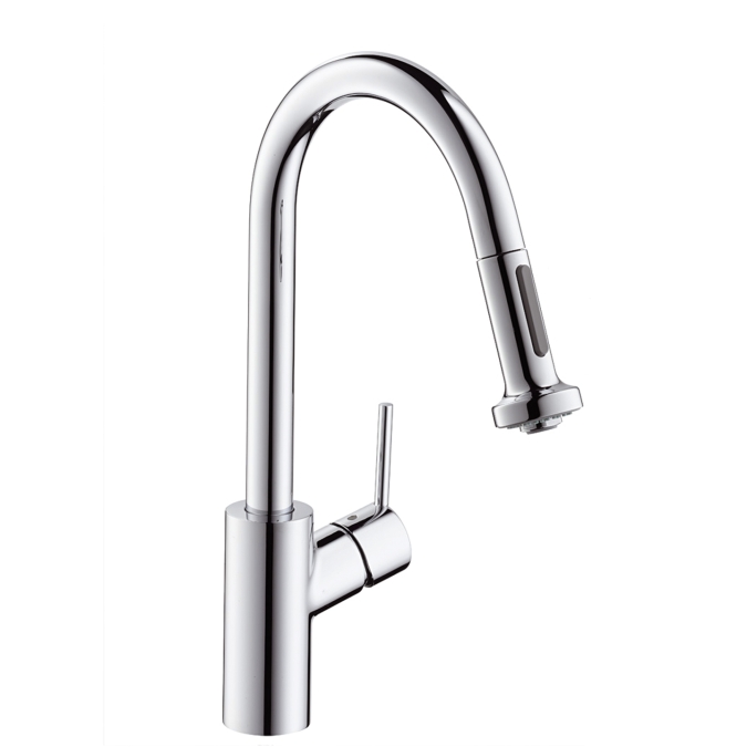 Hansgrohe Talis S2 Variarc Egykaros konyhai króm csaptelep kihúzható zuhanyfejjel 14877 000 (14877000)