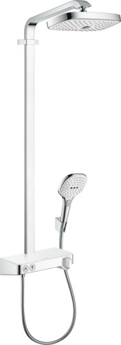 Hansgrohe Raindance Select E 300 2jet Showerpipe fehér/króm zuhanyrendszer 27126 400 (27126400)