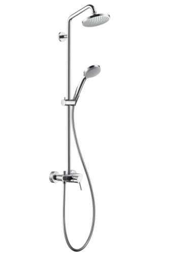 Hansgrohe Croma 100 1jet Showerpipe zuhanyrendszer egykaros csapteleppel 27154 000 (27154000)