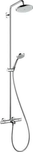 Hansgrohe Croma 220 Air 1jet Showerpipe zuhanyrendszer kádhoz kádtöltő csapteleppel 27223 000 (27223000)