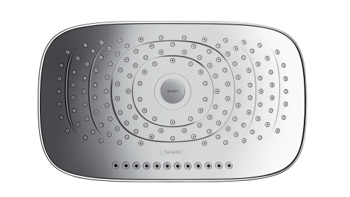 Hansgrohe Raindance Select E 300 3jet króm fejzuhany 390 mm-es zuhanykarral, DN15 26468000