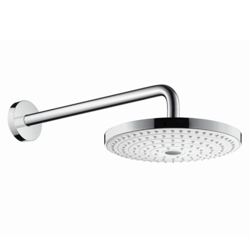 Hansgrohe Raindance Select S 240 2jet fehér/króm fejzuhany 390 mm zuhanykarral EcoSmart 9 l/perc 26470 400 (26470400)