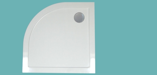 Wellis Cassini / Vigo 90x90x4 cm-es negyedköríves lapos zuhanytálca WC00301