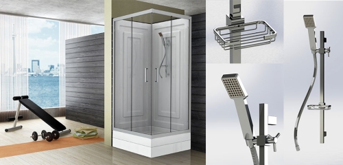 Wellis Mobili Max 90x90 hátfalas zuhanykabin zuhanytálcával WC00310