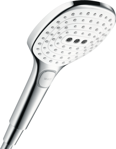 Hansgrohe Raindance Select E 120 3jet fehér/króm kézizuhany EcoSmart 9 l/perc 26521 400 (26521400)