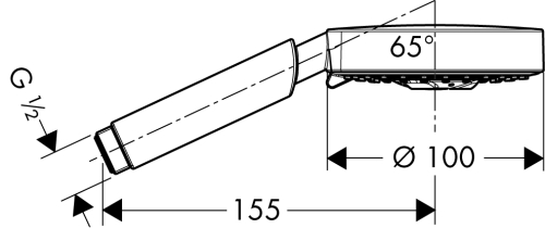 Hansgrohe Raindance S 100 AIR 3jet kézizuhany 28504 000 (28504000)