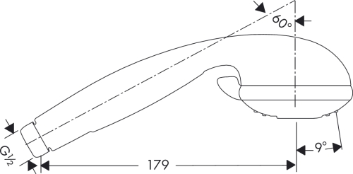 Hansgrohe Croma 3jet fehér/króm kézizuhany 28573 450 (28573450)