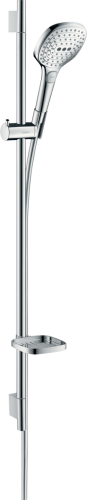 Hansgrohe Raindance Select E 120 3jet / Unica’S Puro 0.90 m fehér/króm zuhanyszett EcoSmart 9 l/perc 26623 400 (26623400)