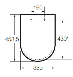 Roca The Gap wc ülőke 7801470004 (A801470004)