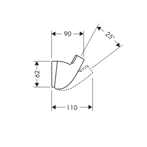 Hansgrohe Porter’A zuhanytartó 27520 000 (27520000)