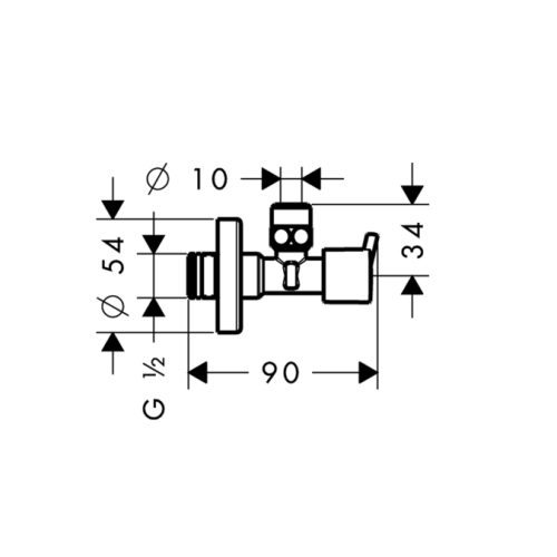 Hansgrohe Sarokszelep S 13901 000 (13901000)