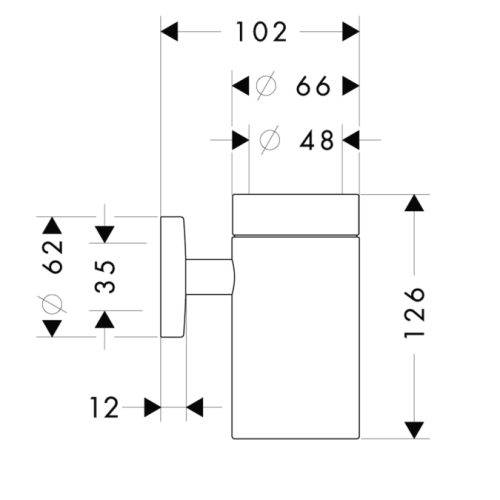 Hansgrohe Logis Üveg fogkefetartó 40518 000 (40518000)