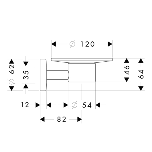 Hansgrohe Logis Üveg szappantartó 40515 000 (40515000)