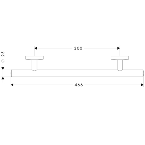 Hansgrohe Logis Kapaszkodó 300 mm 40513 000 (40513000)