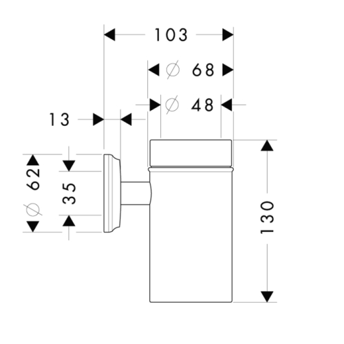 Hansgrohe Logis Classic Kerámia fogkefetartó 41618 000 (41618000)
