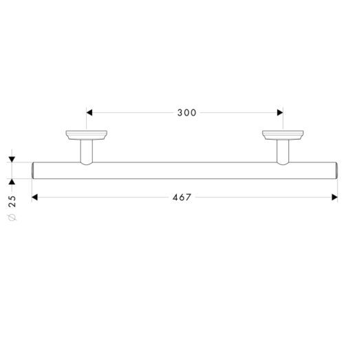 Hansgrohe Logis Classic Kapaszkodó 300 mm 41613 000 (41613000)
