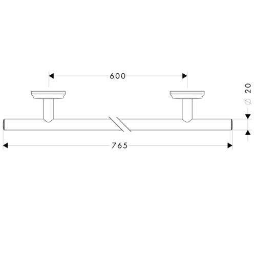 Hansgrohe Logis Classic Törölközőtartó 600 mm 41616 000 (41616000)