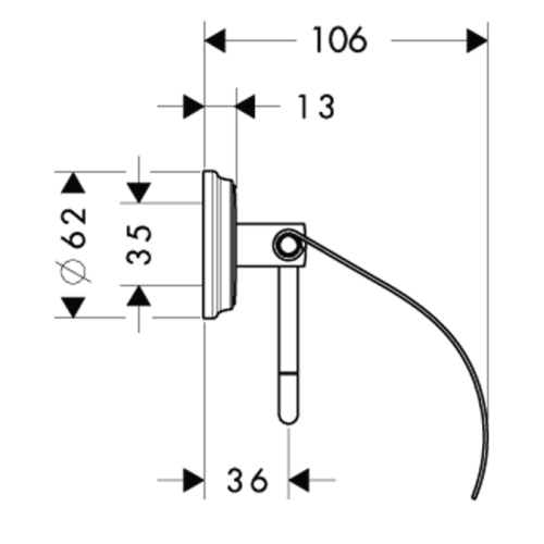 Hansgrohe Logis Classic Wc papír tartó 41623 000 (41623000)