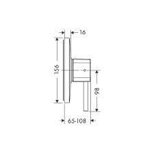 Hansgrohe Víznyomás kiegyenlítő PuraVida zuhanycsaptelep, falsík alatti szereléshez 15407 000 (15407000)