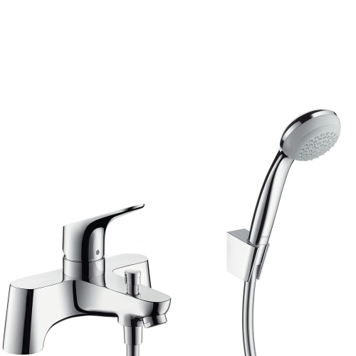 Hansgrohe Focus 2-lyukú peremre szerelhető kádcsaptelep, váltószeleppel és Crometta 85 1jet kézizuhannyal 31521 000 (31521000)