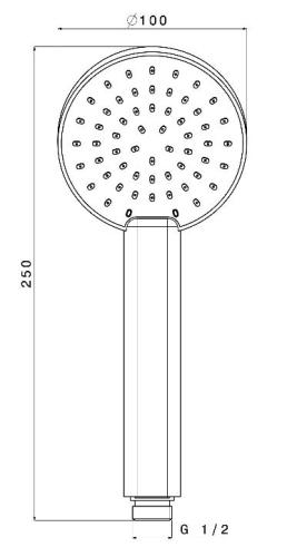 Sapho 1 funkciós AIRmix rendszerrel kézizuhany DC052