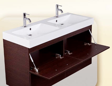 Infinity Venezia 1200 wenge fürdőszobabútor + tükör led világítással (mosdó nélkül)