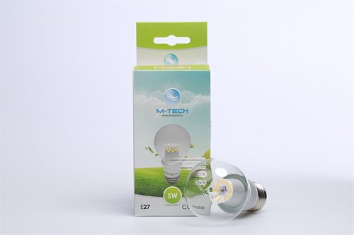 M-Tech E27 Global 1 COB LED 230V, 5W, 400Lm Meleg Fehér 2700K, aluminium, MTL903 led izzó