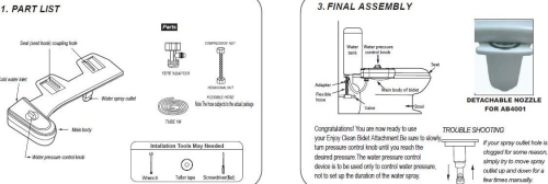 Cold-bid hidegvizes bidé adapter