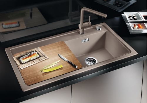 BLANCO ZENAR XL 6S Silgranit mosogató dugókiemelővel kőris vágódeszkával (fehér Jobbos medence, #519234)