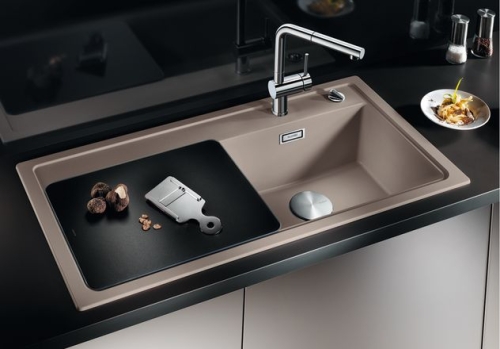 BLANCO ZENAR XL 6S Silgranit mosogató dugókiemelővel üveg vágódeszkával (pezsgő Jobbos medence, #519277)