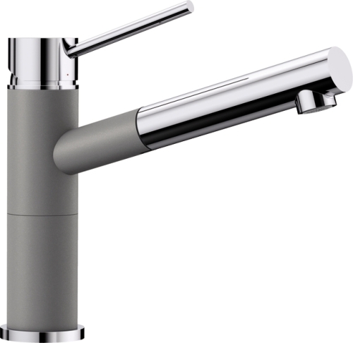 BLANCO ALTA-S Compact Silgránit kihúzható fejes mosogató csaptelep, alumetál 515326