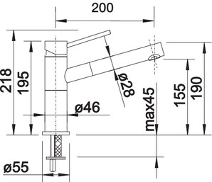 BLANCO ALTA-S Compact Silgránit kihúzható fejes mosogató csaptelep, gyöngyszürke 520730