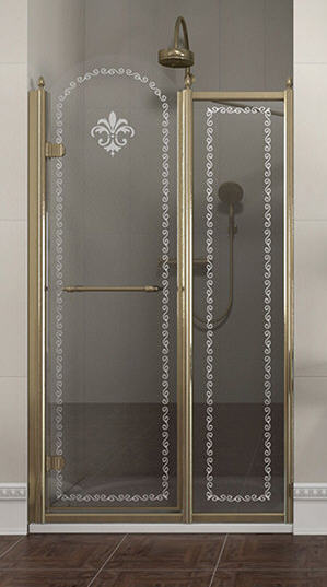Sapho ANTIQUE 110 cm-es zuhanyajtó fix résszel (GQ4611)