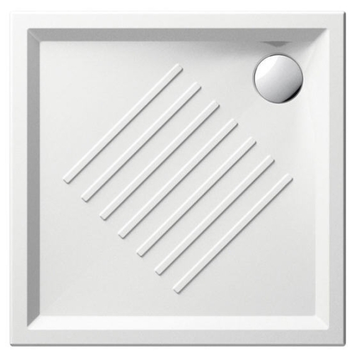 Sapho GSI CERAMICA TECLA Extra flat 90x90x6cm szögletes kerámia zuhanytálca (339711)