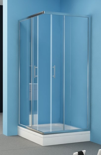 Kolpa-San Q-Line TKK 100x100 szögletes zuhanykabin (98-99,5, silver, átlátszó, #526360)