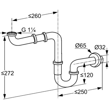 Kludi szifon 1025505-00