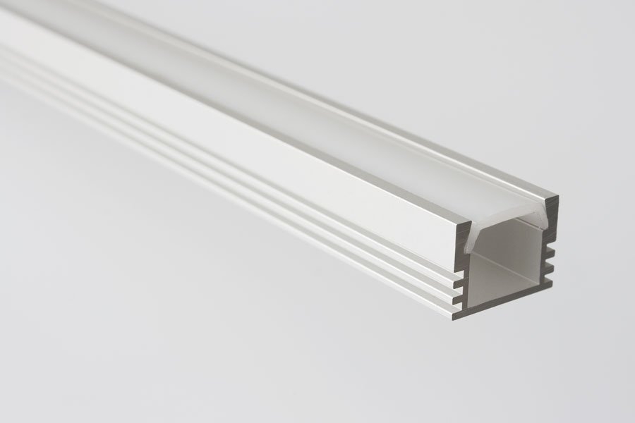 Sapho Eloxált aluminium profil LED szalaghoz 2 m fali profil 16x12 mm (KL1718-2)