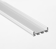 Sapho Eloxált aluminium fali profil LED szalaghoz 26x7 mm  (fali, 1 méter, #KL4574-1)