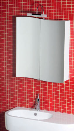 Sapho AURIGA Tükrös szekrény, 60x70x13 cm (44002)