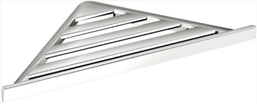 Sapho sarokpolc zuhanyzóba, 160x160 mm, krómozott ABS (AV83)