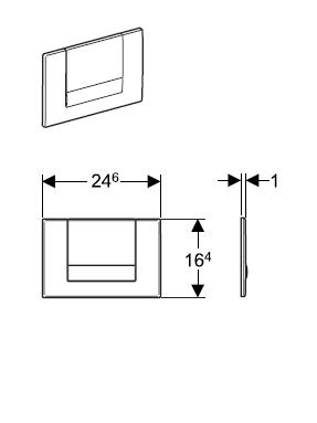 Geberit Tango 115.760.xx.1 Nyomólap (arany színű, #115.760.45.1)